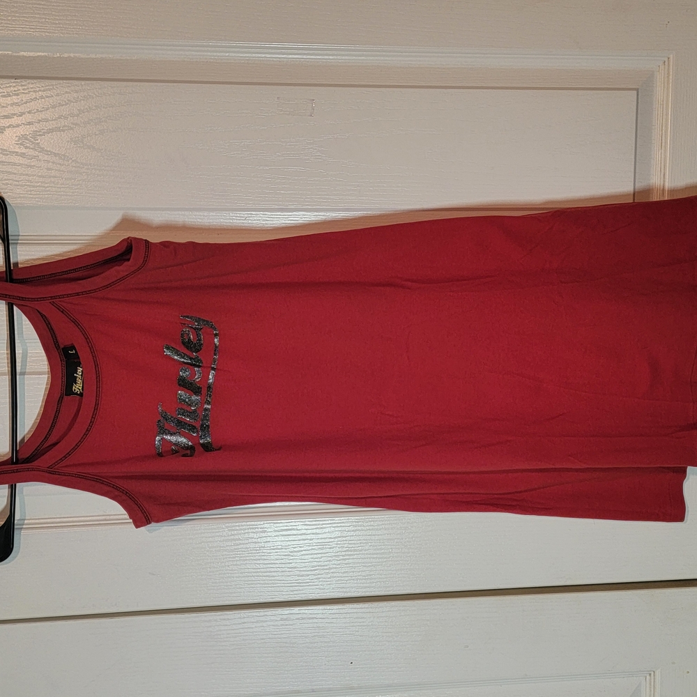 Hurley Red Halter Sheath Mini Dress